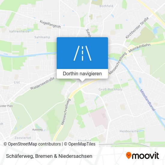 Schäferweg Karte