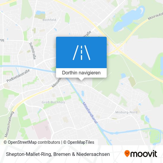 Shepton-Mallet-Ring Karte