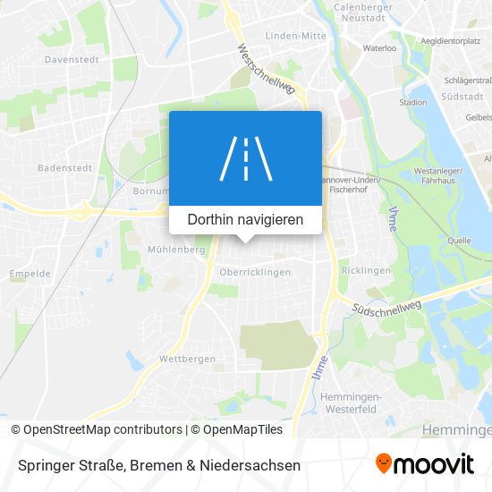 Springer Straße Karte