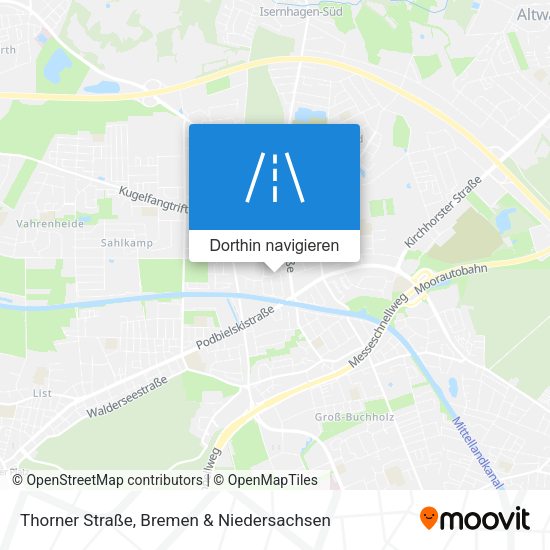 Thorner Straße Karte