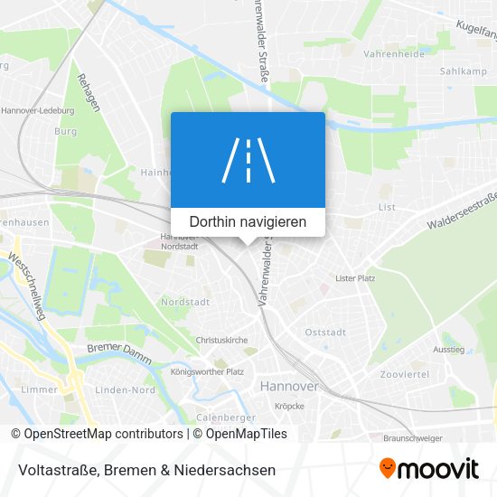 Voltastraße Karte
