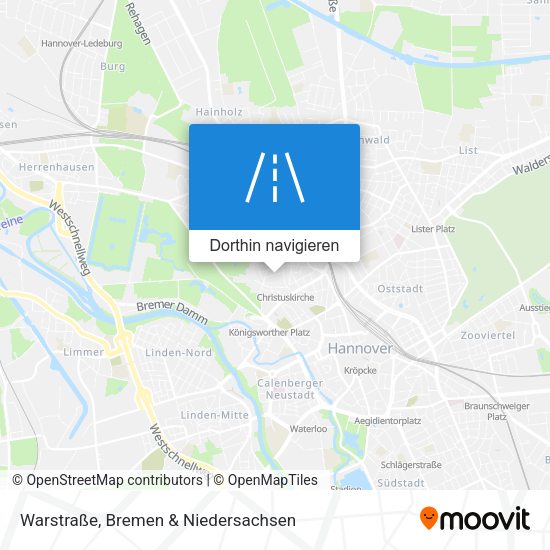Warstraße Karte