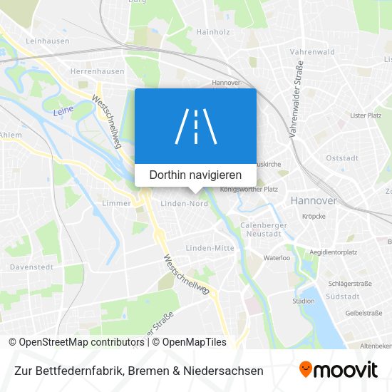 Zur Bettfedernfabrik Karte