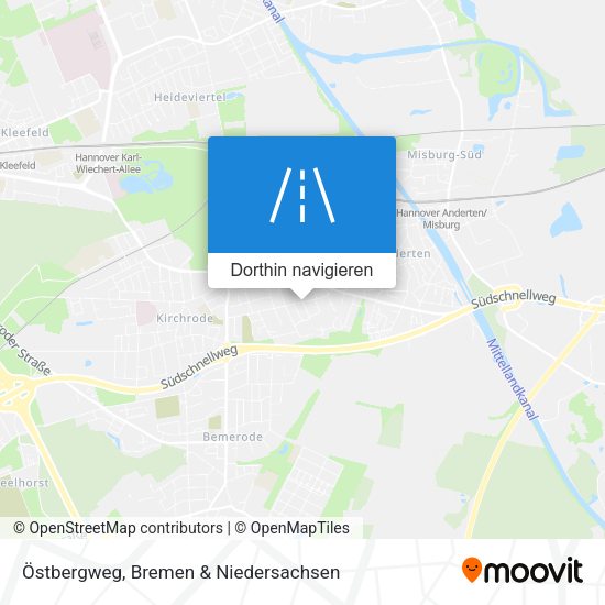 Östbergweg Karte