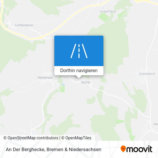 An Der Berghecke Karte