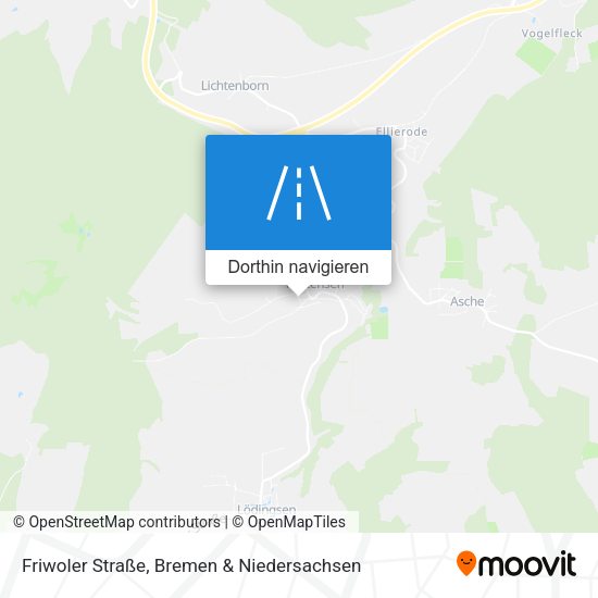 Friwoler Straße Karte