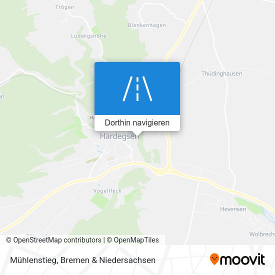 Mühlenstieg Karte