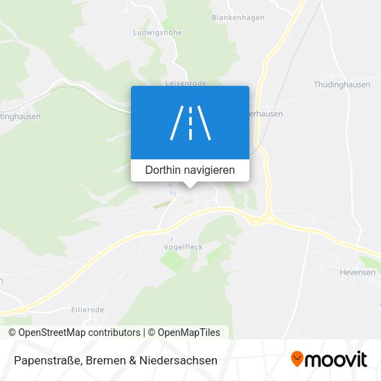 Papenstraße Karte
