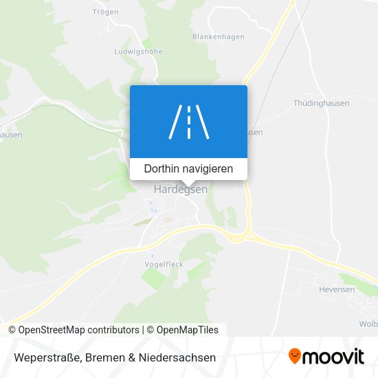 Weperstraße Karte