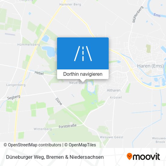 Düneburger Weg Karte