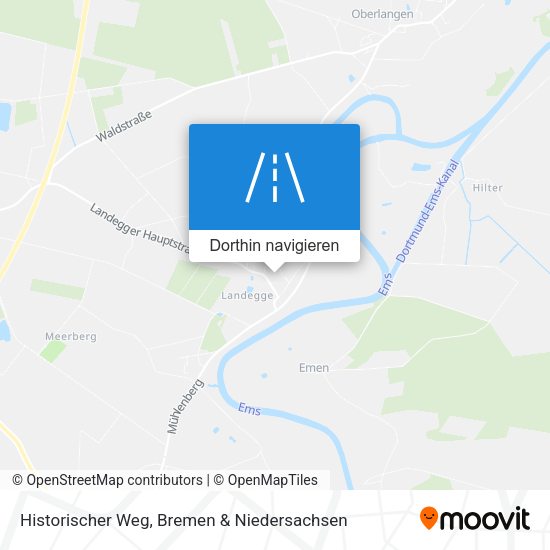 Historischer Weg Karte