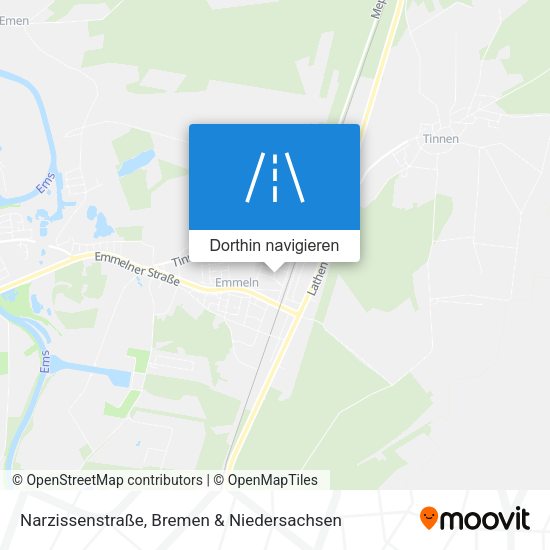 Narzissenstraße Karte