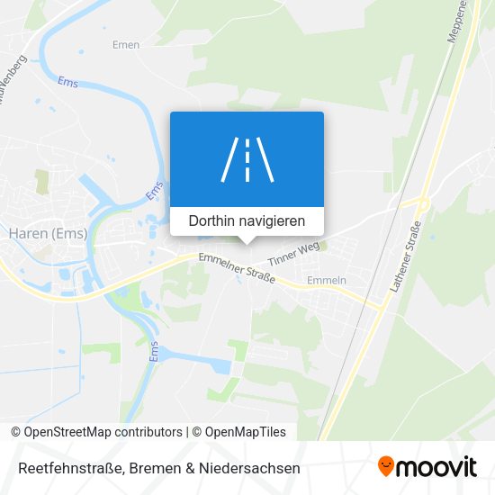 Reetfehnstraße Karte
