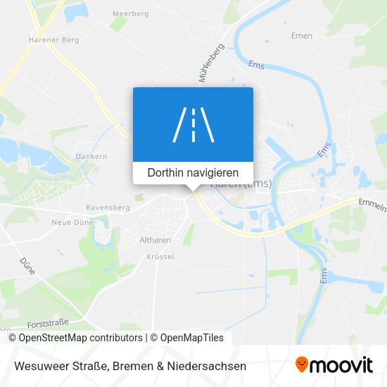 Wesuweer Straße Karte
