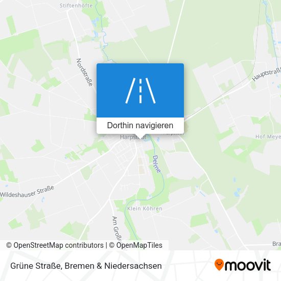 Grüne Straße Karte