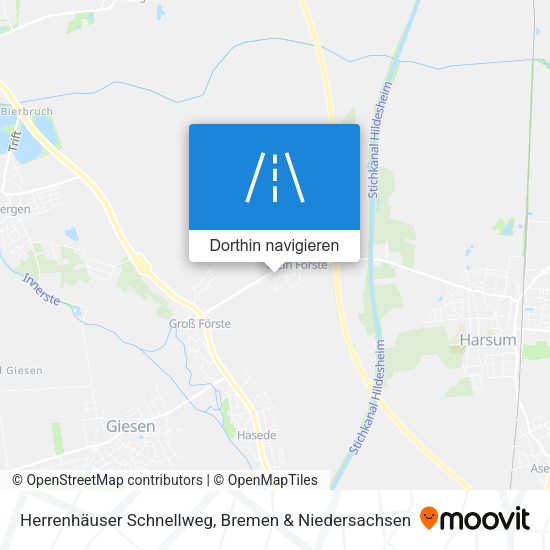 Herrenhäuser Schnellweg Karte