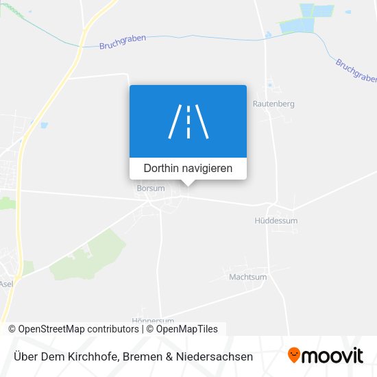 Über Dem Kirchhofe Karte