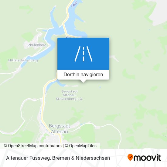 Altenauer Fussweg Karte