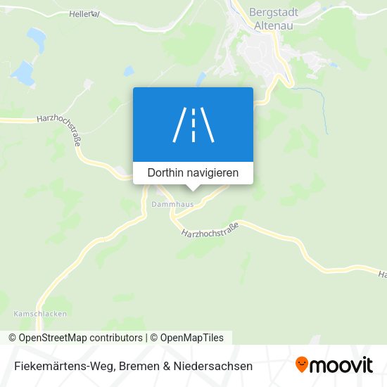 Fiekemärtens-Weg Karte