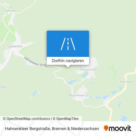 Hahnenkleer Bergstraße Karte