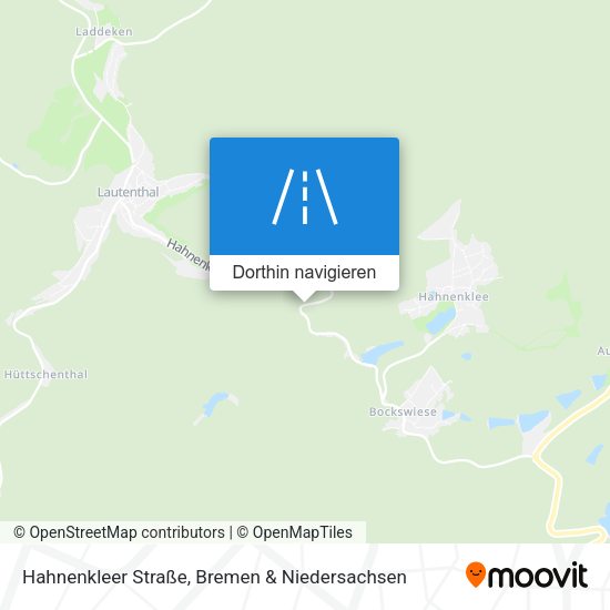 Hahnenkleer Straße Karte