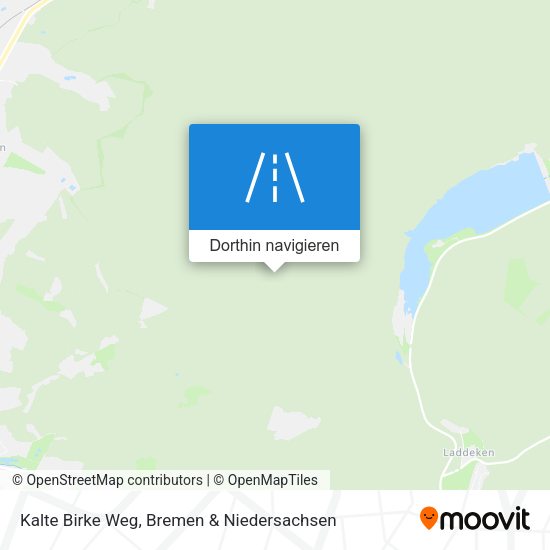 Kalte Birke Weg Karte