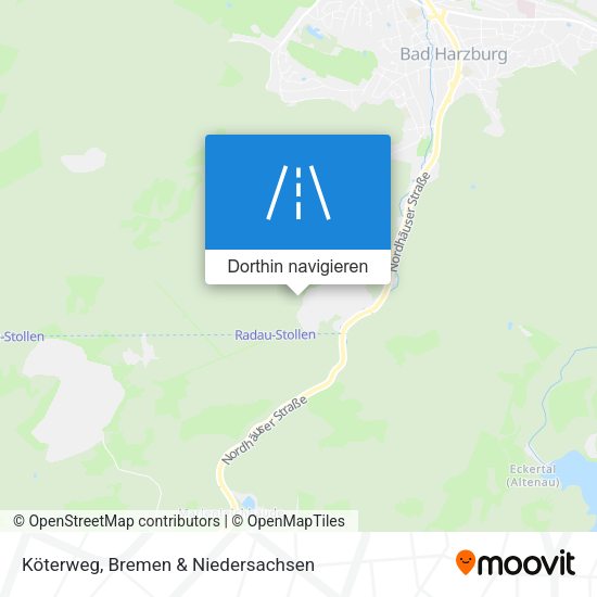 Köterweg Karte