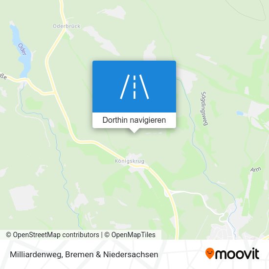 Milliardenweg Karte