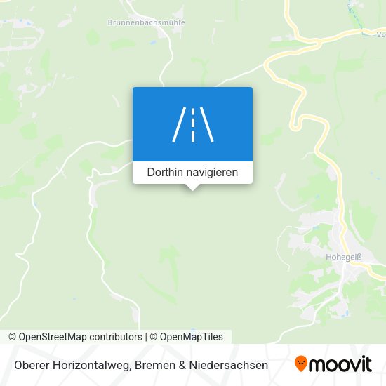 Oberer Horizontalweg Karte