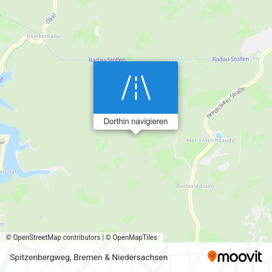 Spitzenbergweg Karte