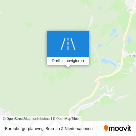Bornsbergerplanweg Karte