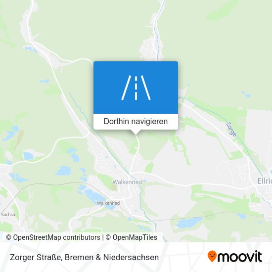 Zorger Straße Karte