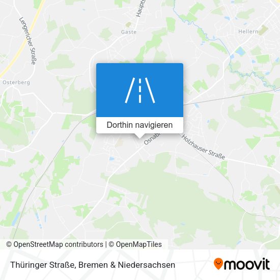 Thüringer Straße Karte