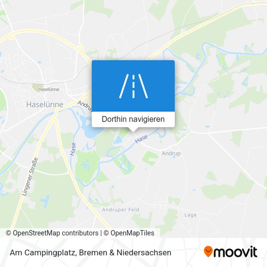 Am Campingplatz Karte