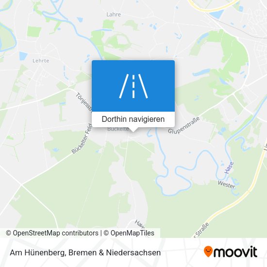 Am Hünenberg Karte