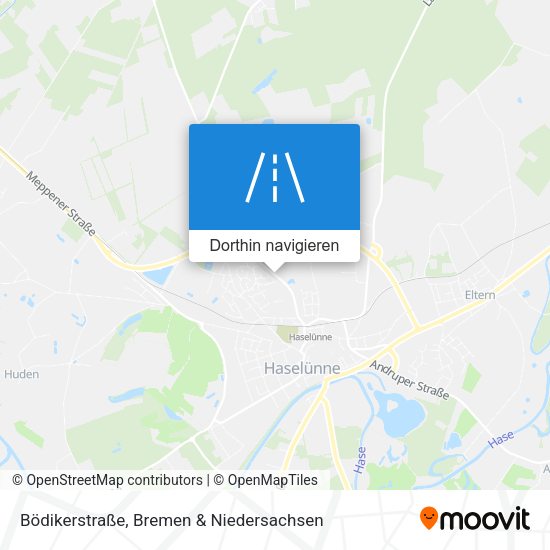 Bödikerstraße Karte