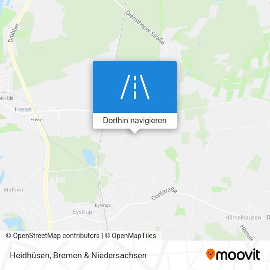 Heidhüsen Karte