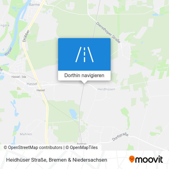 Heidhüser Straße Karte