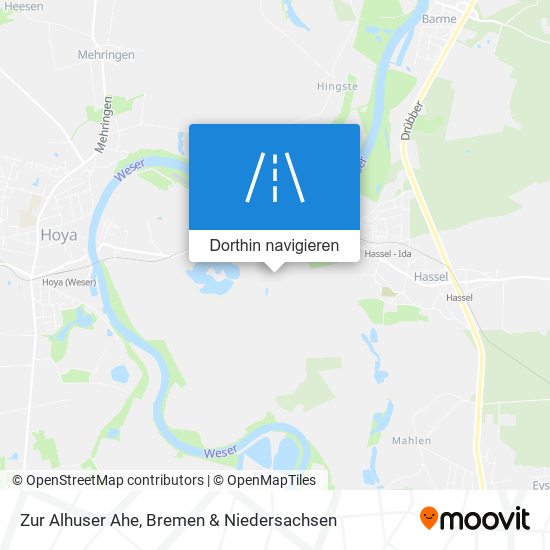 Zur Alhuser Ahe Karte