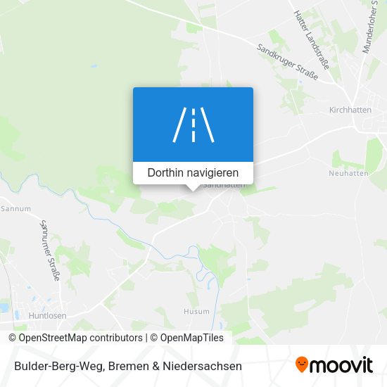 Bulder-Berg-Weg Karte