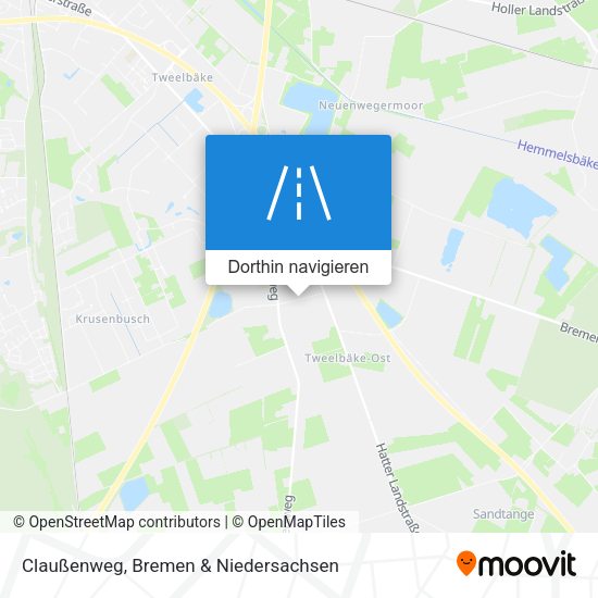 Claußenweg Karte