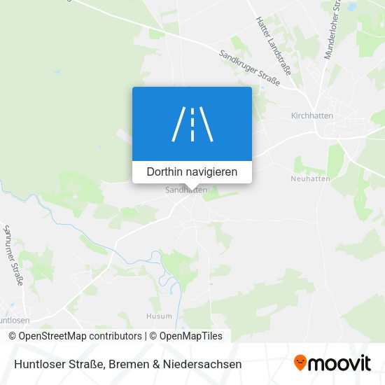 Huntloser Straße Karte
