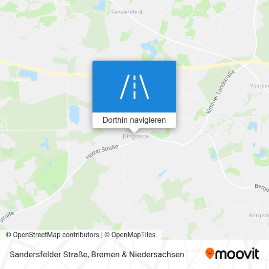 Sandersfelder Straße Karte