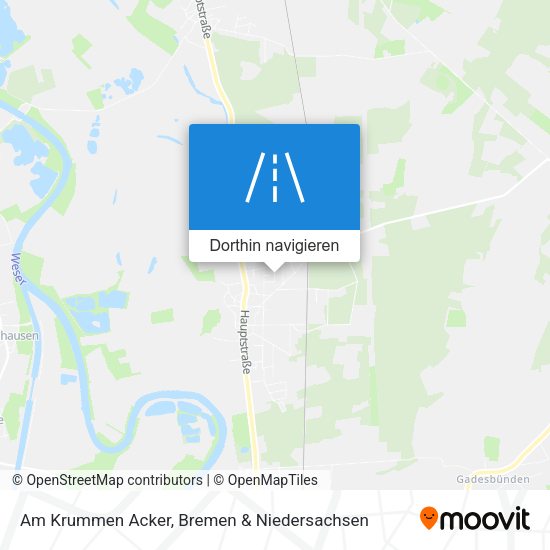 Am Krummen Acker Karte