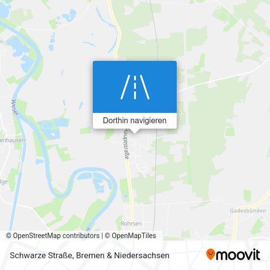 Schwarze Straße Karte
