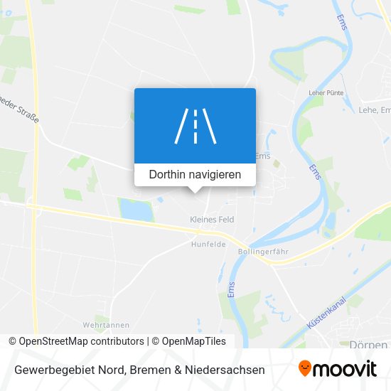 Gewerbegebiet Nord Karte
