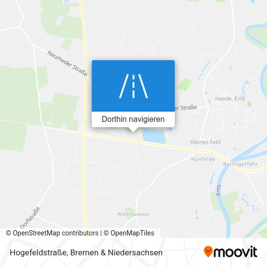 Hogefeldstraße Karte