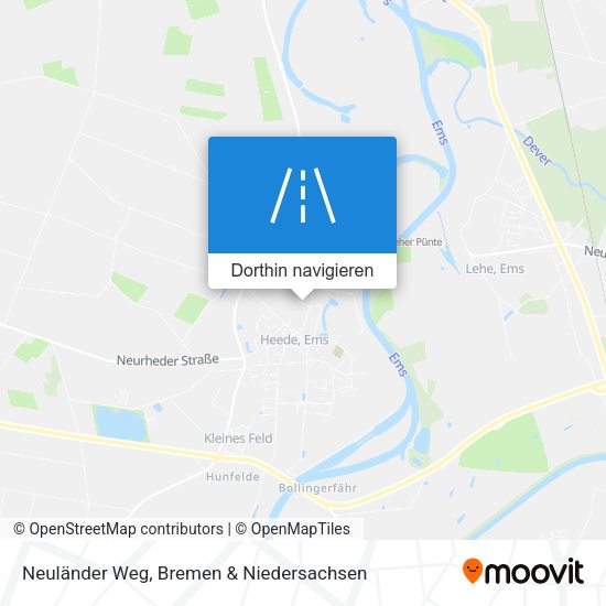 Neuländer Weg Karte