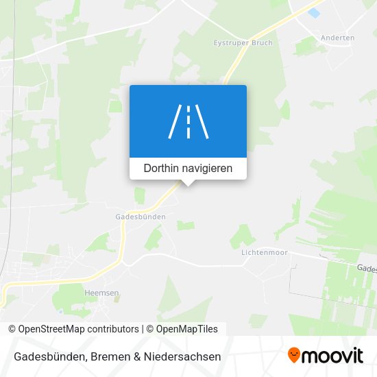 Gadesbünden Karte