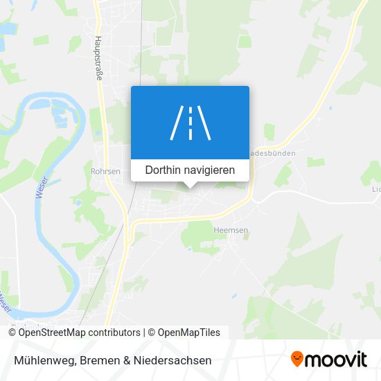 Mühlenweg Karte